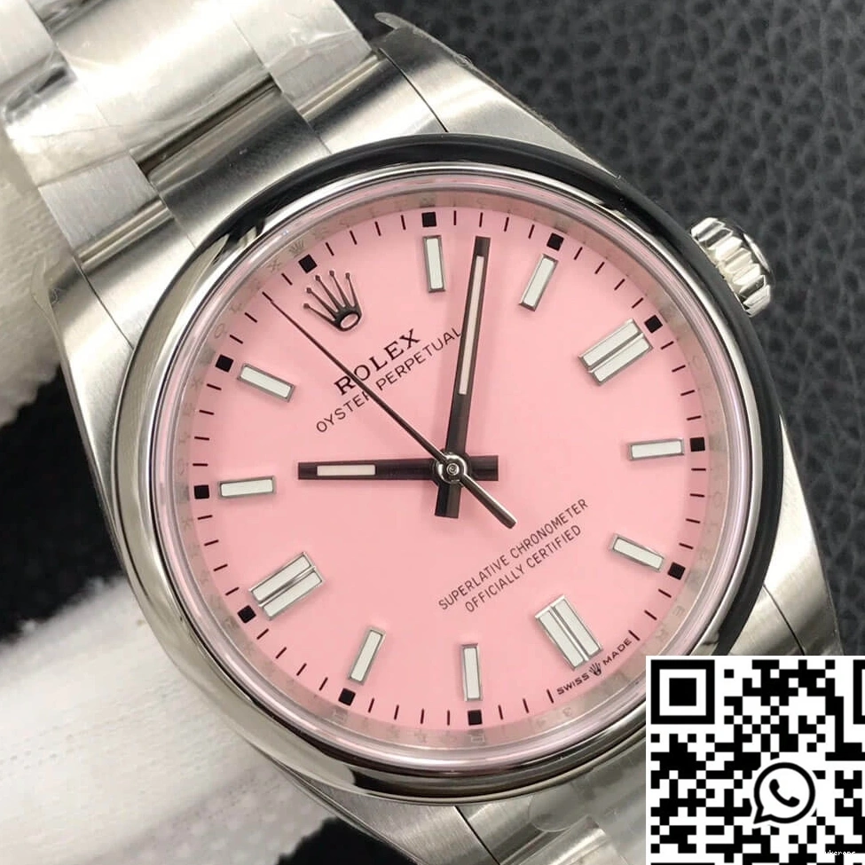 Candy Perpetual 36MM Factory EW Rolex Dial Oyster Pink M126000-0008 0315